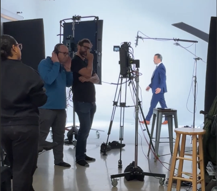 Yaniv Waisman directing on set